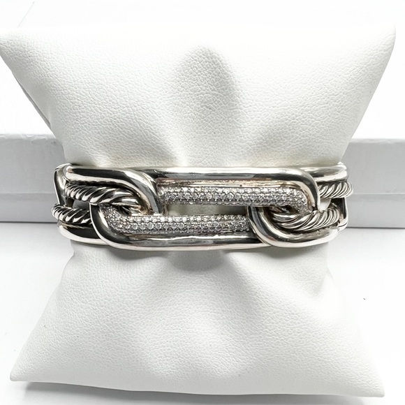 David Yurman Labyrinth Link Bracelet w/ Diamonds - Picture 12 of 15